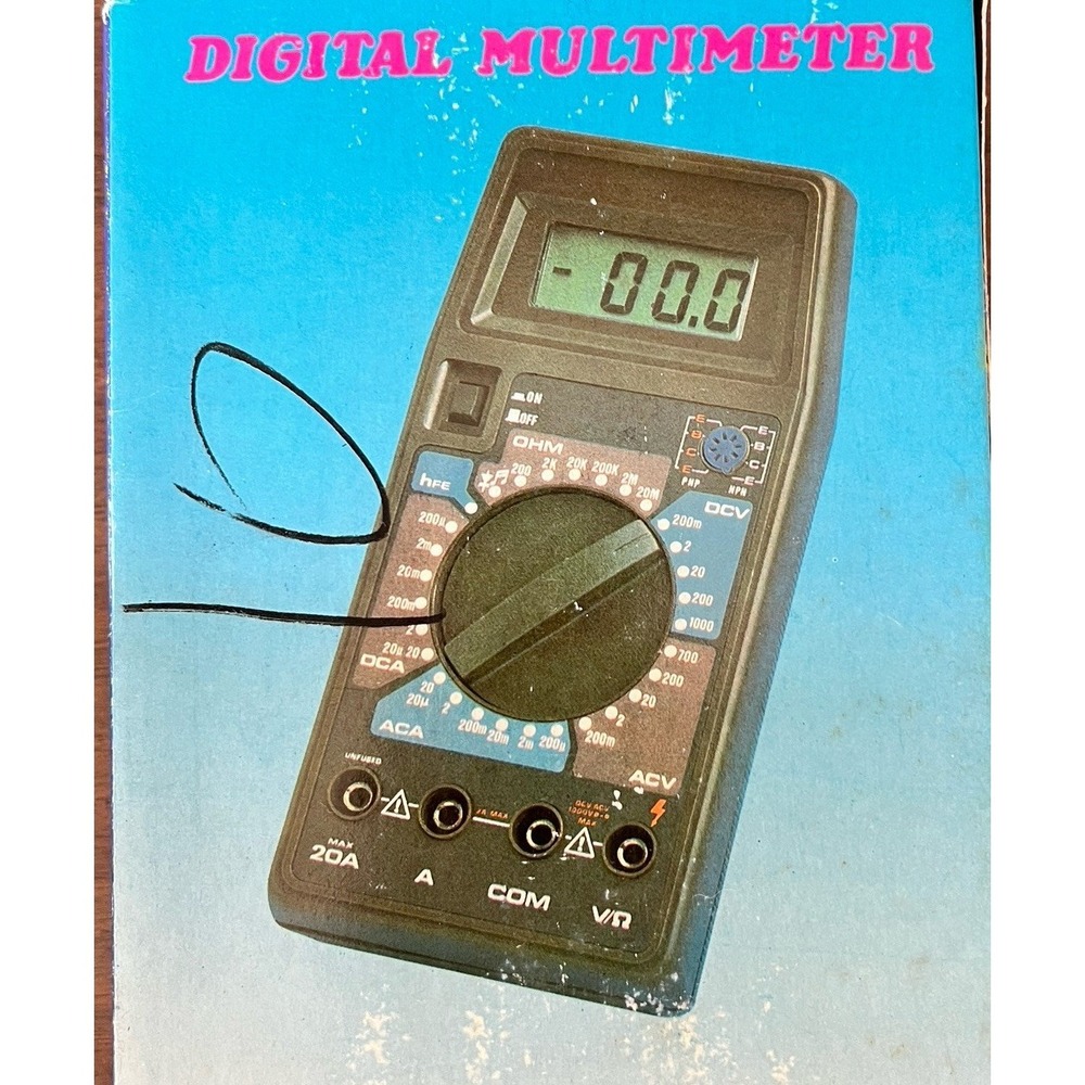 Elenco DM-3800‎ Digital Multimeter 3½-Digit 1999 Count New Sealed NOS Manual
